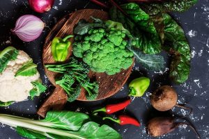 Fresh broccoli, cauliflower, and beets grown in Indio, California by Green Life Farms.